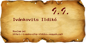 Ivánkovits Ildikó névjegykártya